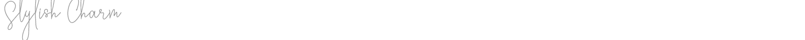 Stylish Charm font preview